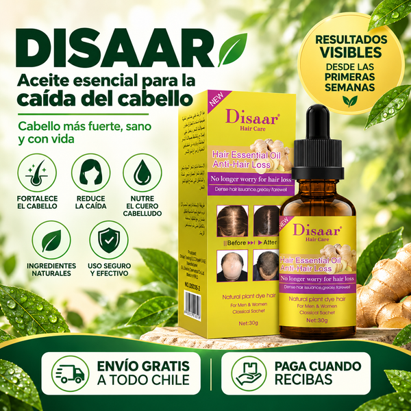 Sérum Capilar de Jengibre – Cabello Más Fuerte y con Más Volumen
