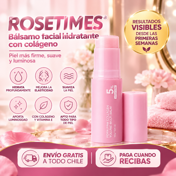 Bálsamo Facial Rosetimes con Colágeno – Hidratación y Luminosidad 10 g